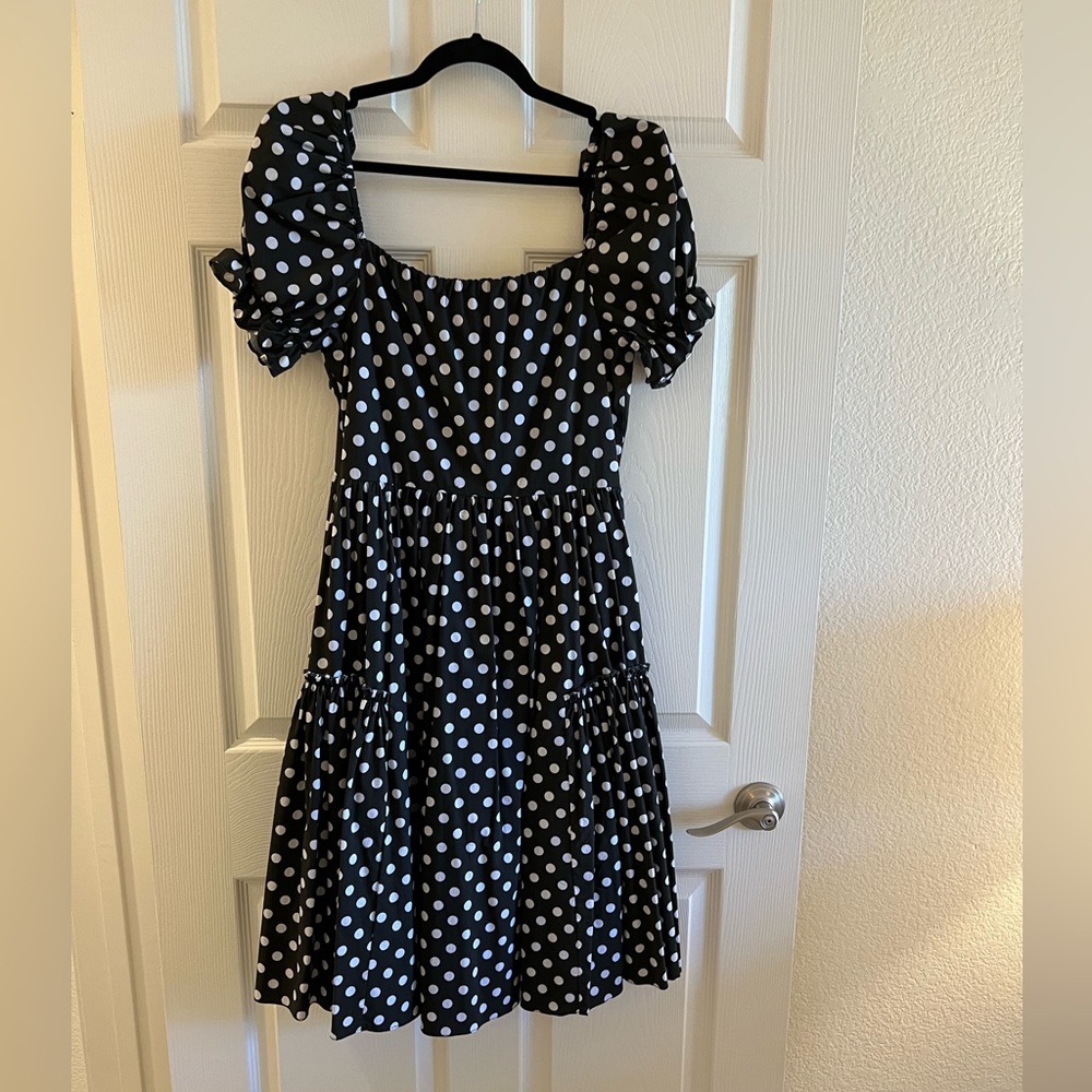 Caroline Costnas Signature Polka Dot Dress